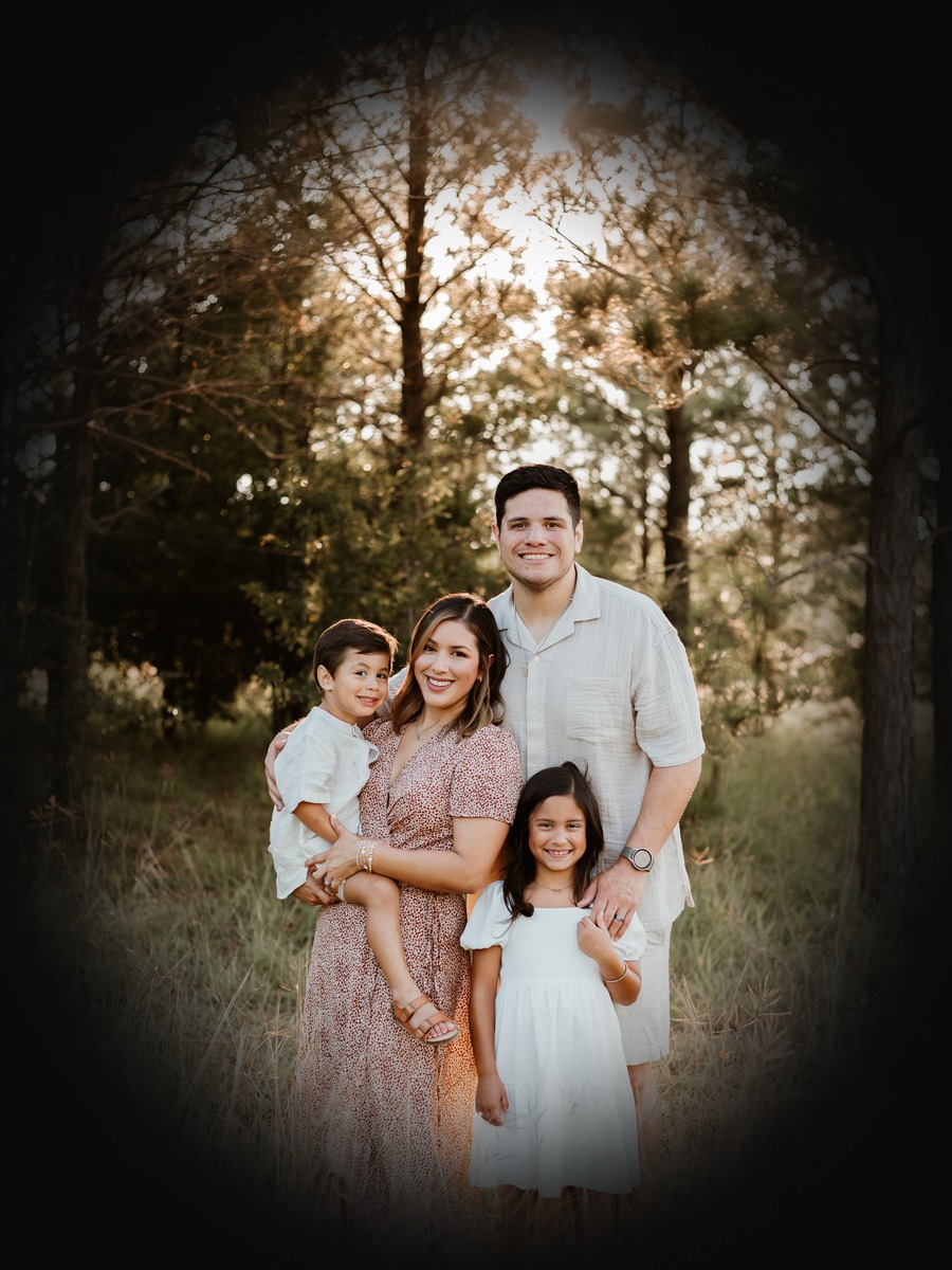 James and Elizabeth with their kids